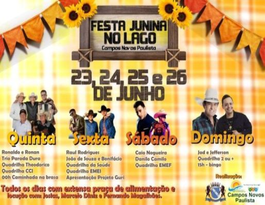 1ª FESTA JUNINA DO LAGO DE CAMPOS NOVOS PAULISTA