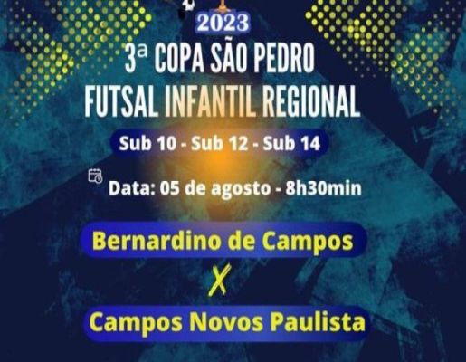 3º Copa São Pedro Futsal Infantil Regional 