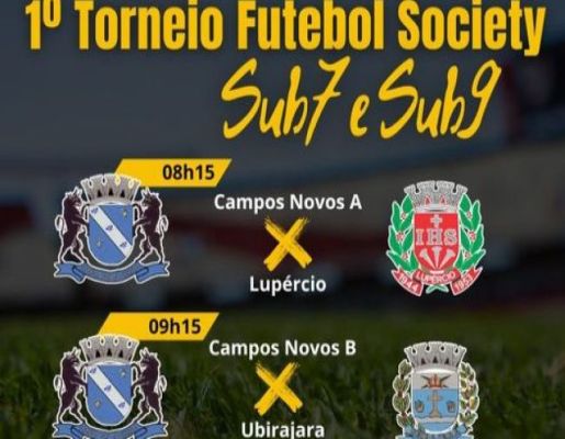 1º Torneio Futebol Society - SUB 7 e SUB 9
