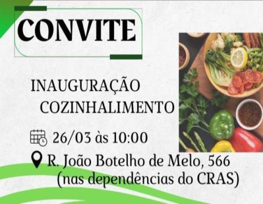 convite para a palestra COZINHALIMENTO!