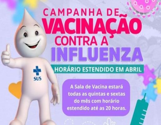 Campanha de Vacinação contra Influenza (gripe).
