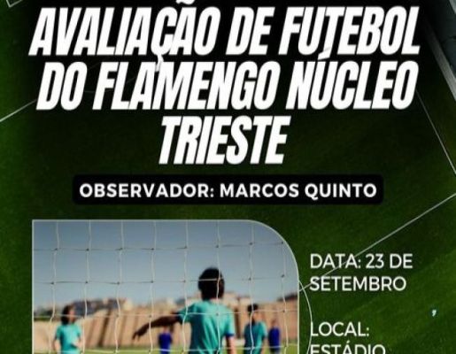 Avaliação de futebol do Flamengo Núcleo Trieste